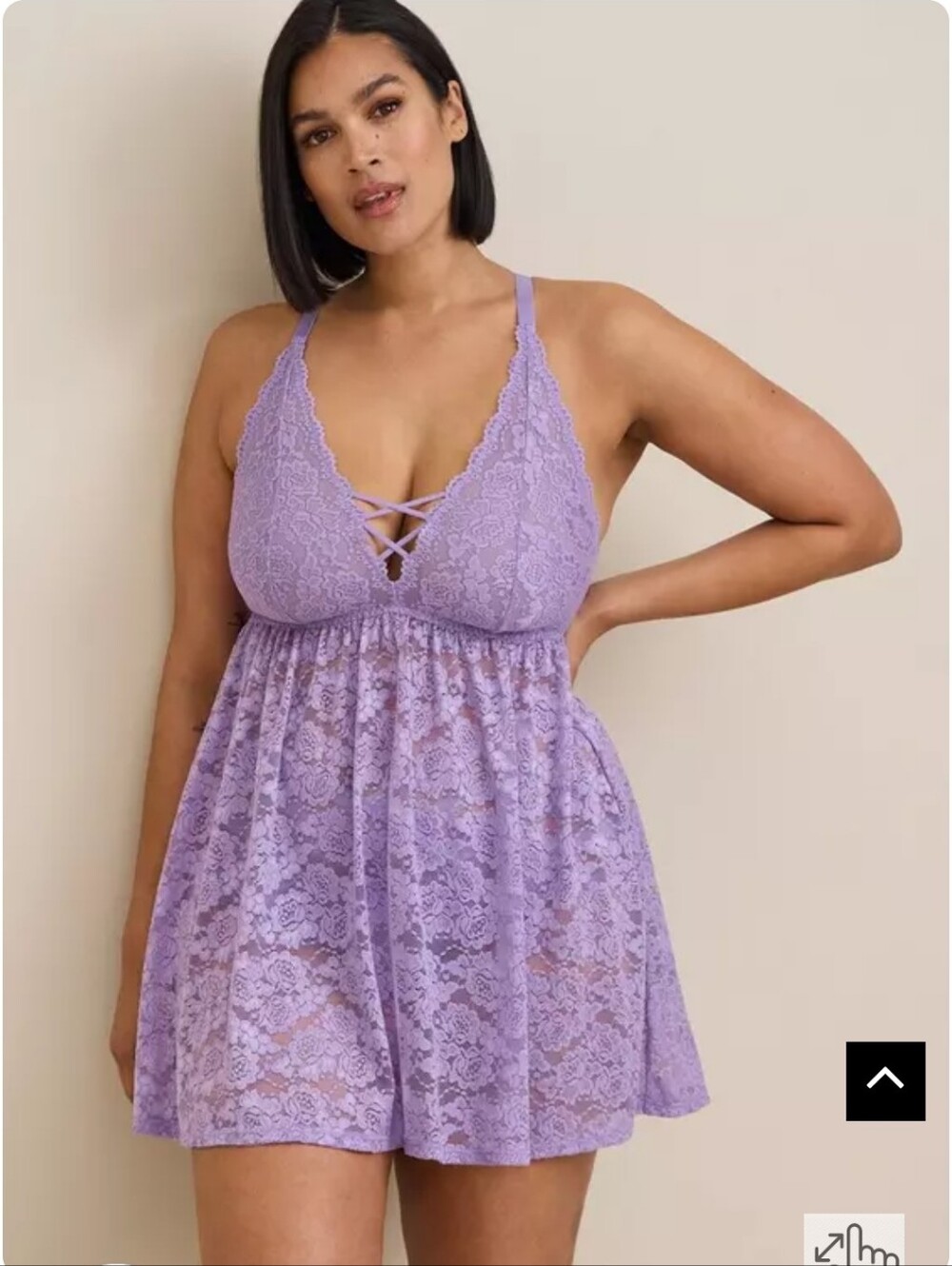 Simply Lace Xo Front Babydoll